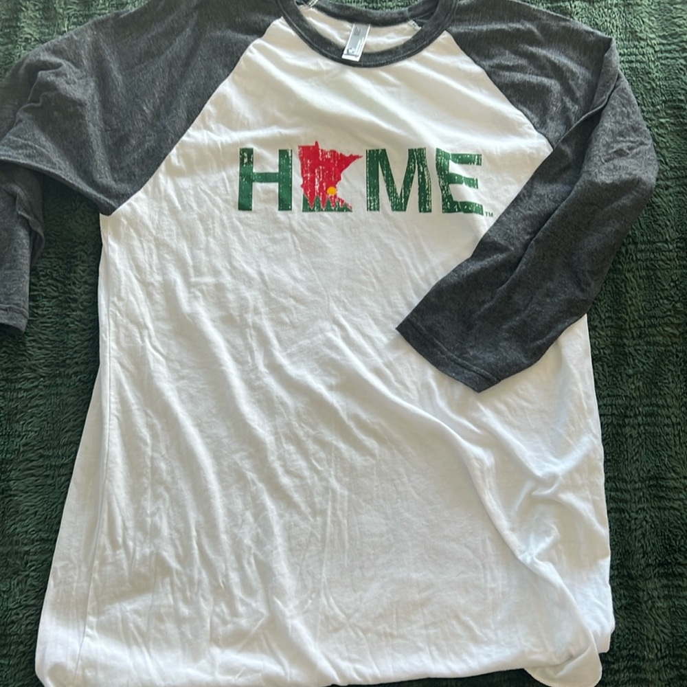 Minnesota Wild 3/4 sleep t shirt hockey